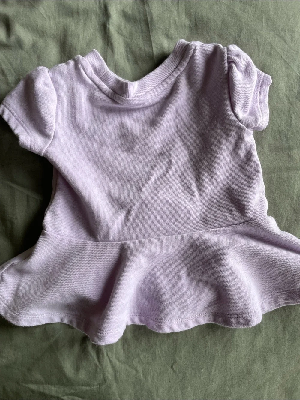 [baby gap] TWO Peplum Toddler Tops: Easter Bunny + Floral Girl